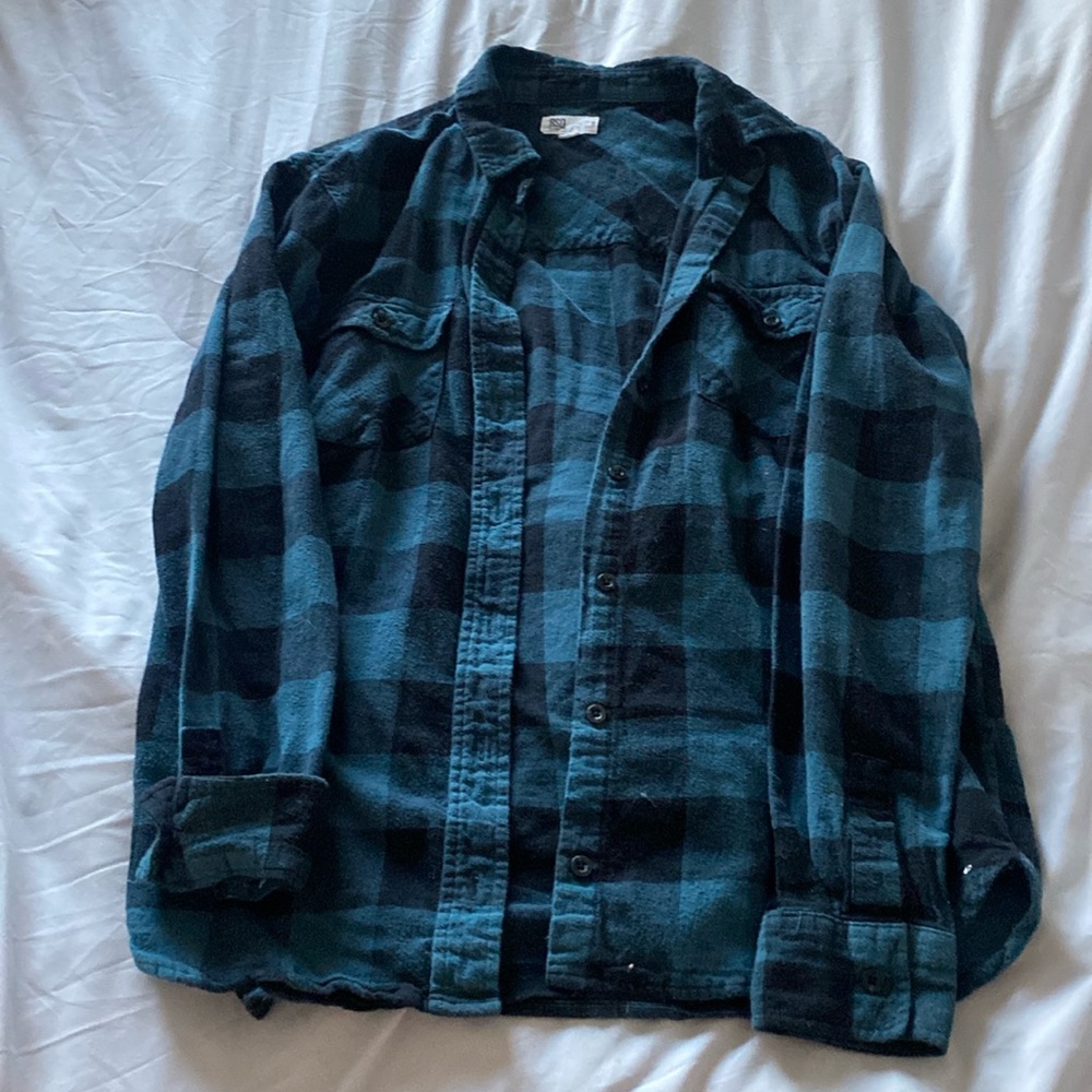 Green and black flannel